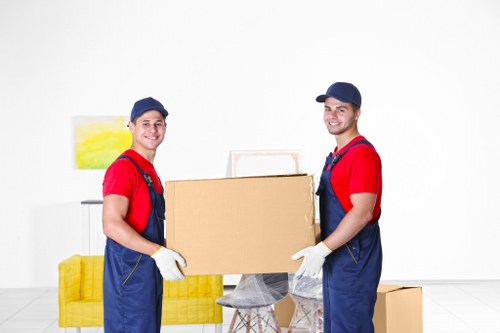 Professional movers handling a flat move in Notting Hill