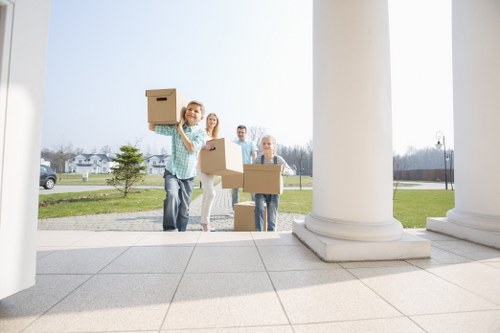 Unpacking service helping a Nottinghill household settle into a new home