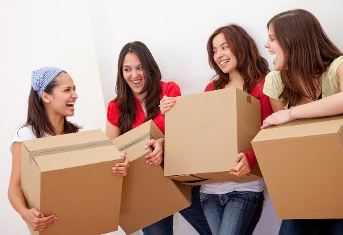 Moving truck and furniture loading during a Nottinghill relocation