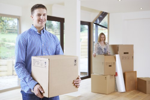 Van loading support for office or residential move in Nottinghill