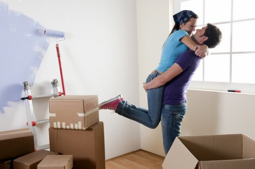 Commercial moving team planning a relocation in Notting Hill