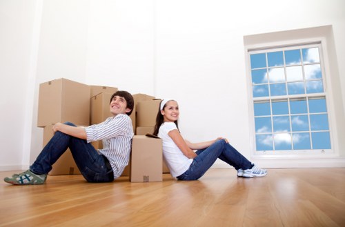Customer completing a secure Removals Nottinghill payment using a protected system