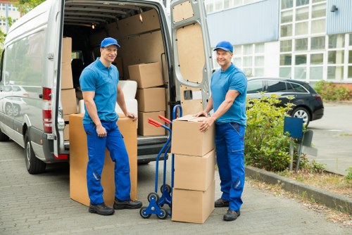 Careful loading of furniture for a flat move in Nottinghill